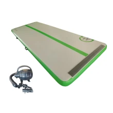 Постелка MASTER 400x150x20cм, сиво-зелена, надуваема