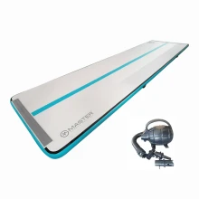 Постелка MASTERJUMP S-Pro 600x150x10см, сиво-синя, надуваема
