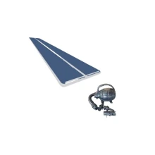 Постелка MASTER S-Pro 1400x200x10 см, синьо-бяла, надуваема