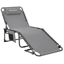 Шезлонг KING CAMP Berlin B10 190 x 59 см, сгъваем 