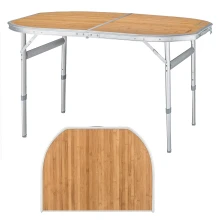 Маса KING CAMP Bamboo 120 x 80 cм, за къмпинг