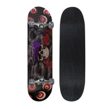 Скейтборд SPARTAN Super Board - Черен рицар, 78х20см