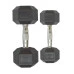 Хексагонални гири Body-Solid сет 1-10 кг, гумирани със стойка, профи