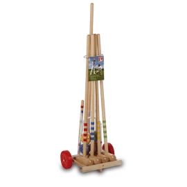 Крокет LUCIO LONDERO с дървена количка за 4 играчи width=