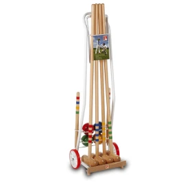 Крокет LUCIO LONDERO с метална количка за 4 играчи width=