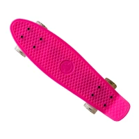 Пениборд MASTER 22" със светещи колела, розов
