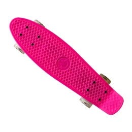 Пениборд MASTER 22" със светещи колела, розов