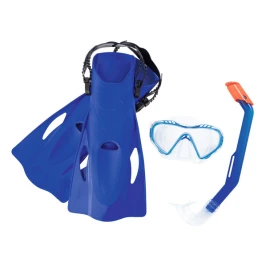Комплект за гмуркане с плавници BESTWAY Hydro Swim 25025 - син width=
