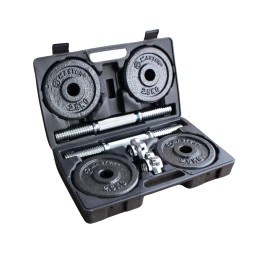 Комплект дъмбели в куфар MASTER 2 x 10 кг