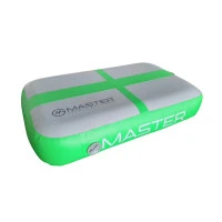 Постелка MASTERJUMP 60x100x20см, сиво-зелена, надуваема