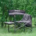 Стол за къмпинг  KING CAMP ASH B10, сгъваем, черно-сив