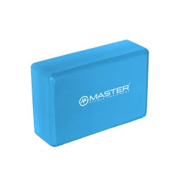 Йога блок MASTER, 7,5 см, син