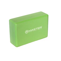 Йога блок MASTER, 7,5 см, зелен