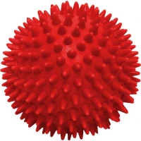 Топка масажна 70мм, плътна, червена