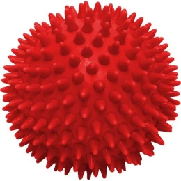 Топка масажна 70мм, плътна, червена