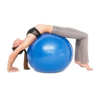 Топка за пилатес и гимнастика Bodyflex Anti Brust, 65 см, синя