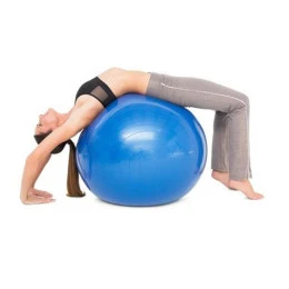 Топка за пилатес и гимнастика Bodyflex Anti Brust, 65 см, синя