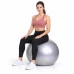 Топка за пилатес и гимнастика Bodyflex Anti-brust, 75 см, сива