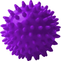 Топка масажна 70мм, плътна, лилава