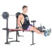 Многофункционална лежанка Bodyflex B30 + лост и тежести 45кг width=