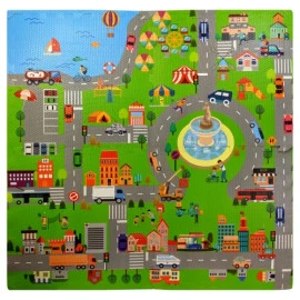 Настилка пъзел 60.5 х 60.5 х 1 см, 4 броя width=