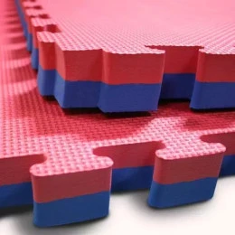 Татами Bodyflex 100x100x2,5cm, червено-синьо