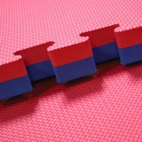 Татами Bodyflex 100x100x2,5cm, червено-синьо