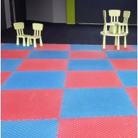 Татами Bodyflex 100x100x3cm, червено-синьо