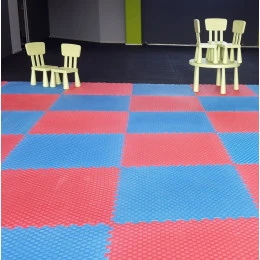 Татами Bodyflex 100x100x3cm, червено-синьо