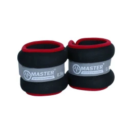 Тежести за ръце и крака MASTER 2 x 0,5 кг, неопренови 