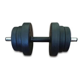Дъмбел Bodyflex 10 кг, с PVC покритие, разглобяем width=