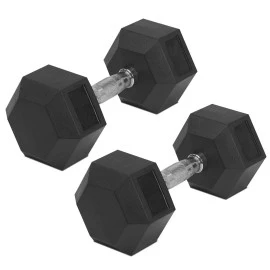 Хексагонални гири Body-Solid 2x3кг, гумирани, профи width=