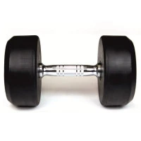 Дъмбели Sportmax 2х27,5 кг, гумирани, профи