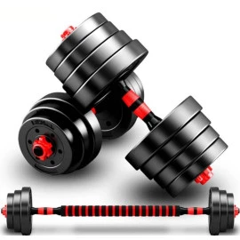 Регулируеми дъмбели Bodyflex 2x15кг + допълнителен лост щанга width=
