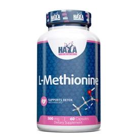 Аминокиселина Haya Labs L-Methionine 500mg width=