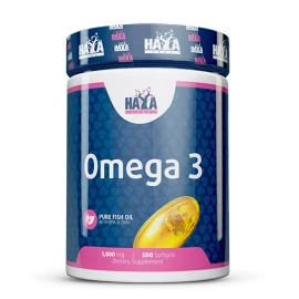 Аминокиселина HAYA LABS Omega 3 1000мг., 500 гeл-ĸaпcyли width=