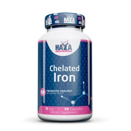 Минерал Haya Labs Chelated Iron 15mg / Vcaps width=