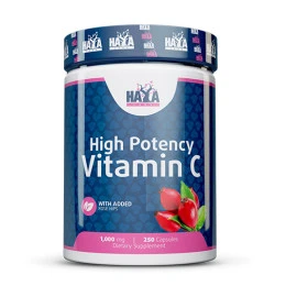 Витамин Haya Labs High Potency Vitamin C 1,000mg with Rose Hips / Caps