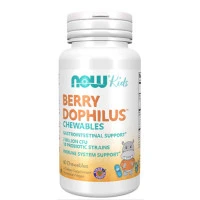 Пробиотик NOW BerryDophilus™, 60 дъвчащи табл.