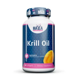 Масло от крил HAYA LABS Krill Oil 500mg,  60 капс.