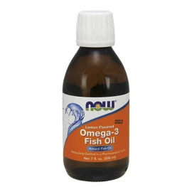 Рибено масло NOW Omega 3 Fish Oil, 200 ml.