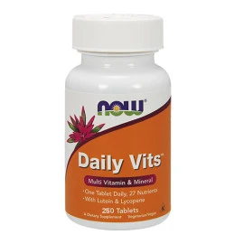 Мултивитамини NOW Daily Vits ™ Multi Vitamin & Mineral, 250 Tabs