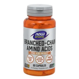 Аминокиселина NOW Branched Chain Amino Acid /BCAA/, 60 Caps. width=