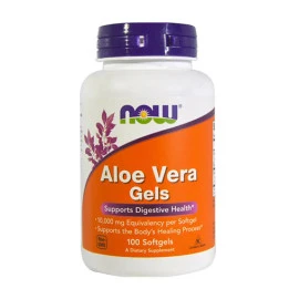 Алое вера NOW Aloe Vera 5000 mg, 100 Softgels width=