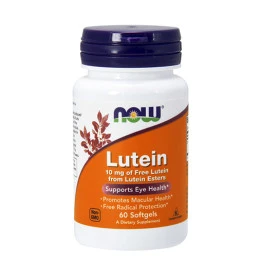 Лутеин NOW Lutein Esters 10mg, 60 капс.