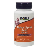 Алфа-липоевата киселина NOW 100 mg, 60 VCaps