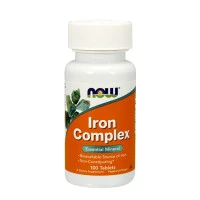 Желязо NOW Iron Complex, 100 табл.