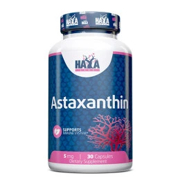 Астаксантин  HAYA LABS Astaxanthin 5mg, 30 caps.