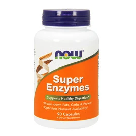 Храносмилателни ензими NOW Super Enzymes, 90Caps.