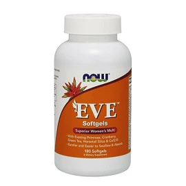 Мултивитамини NOW Eve Womens Multiple Vitamin, 180Softgels